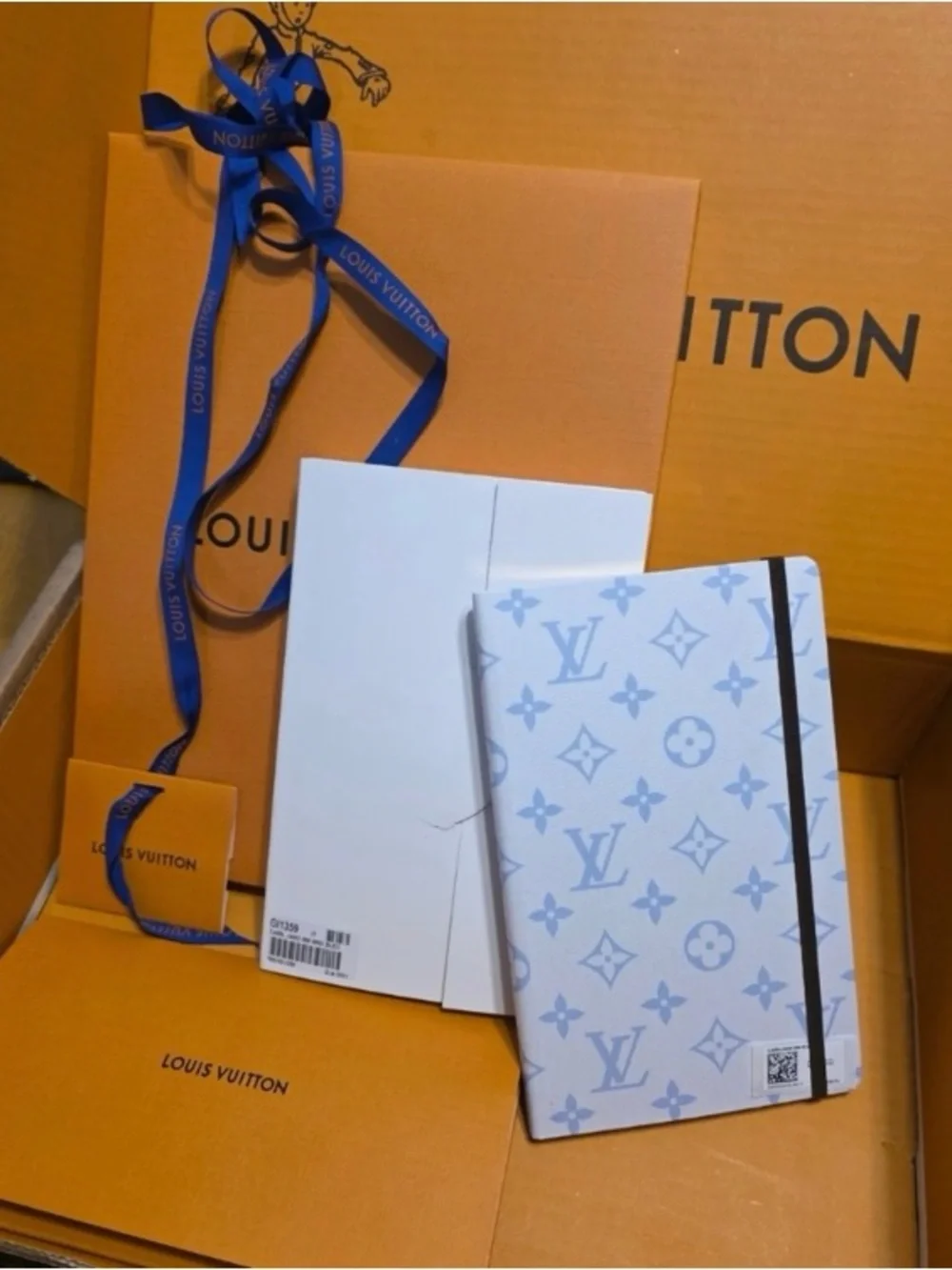 Louis Vuitton Monogram Baby Blue Notebook NIB